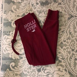 Hollister Maroon Sweatpants